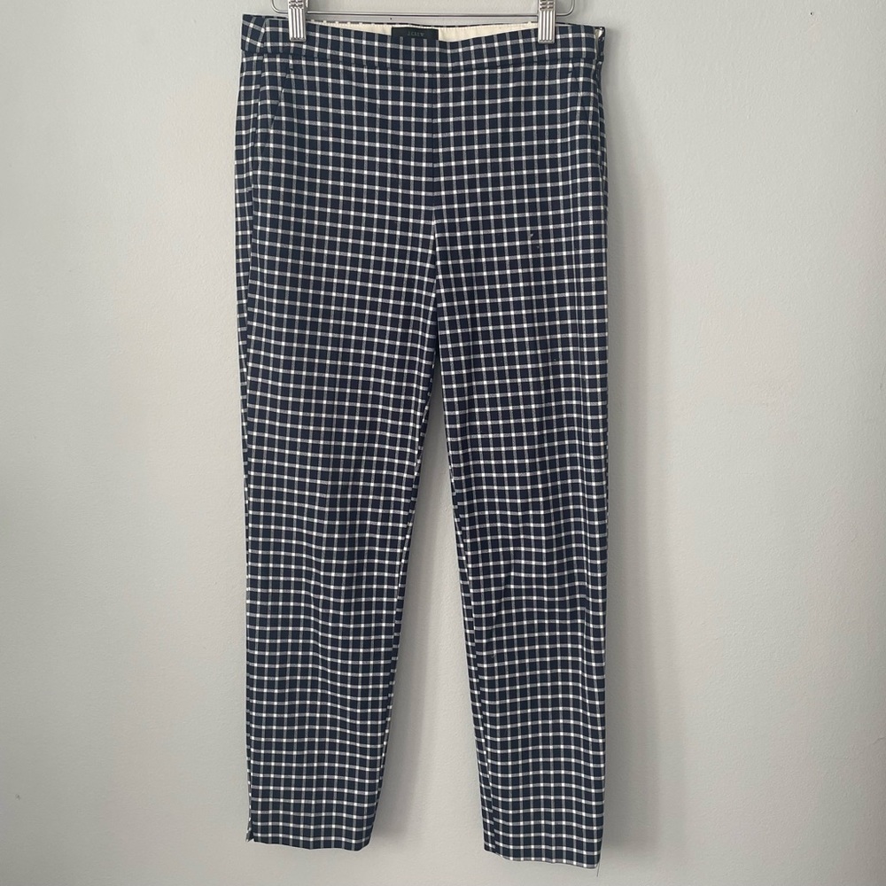 J CREW MARTIE TROUSER GINGHAM